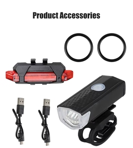 DELANHUWI Super Bright IPX5 LED Front <b>Light</b> 3+5 Modes <b>USB</b> Power Bank Bike Rear <b>Night</b> Riding <b>Light</b> - Product Image 3