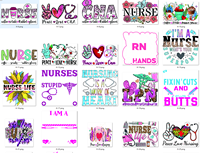 Transferts sérigraphiques monochromes, autocollants thermocollants, transferts sérigraphiques en gros, transferts DTF médicaux