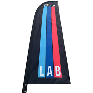 Giá rẻ nóng bán đôi hai mặt nhiệt thăng hoa in ấn ngoài trời lông cờ bay bãi biển Cờ biểu ngữ với phần cứng - Product Image 1