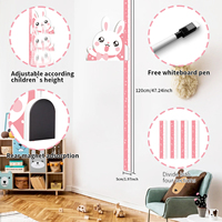 Autocollant mural 3D personnalisé pour cadeau, règle de mesure du tableau de croissance de bébé pour la décoration de chambre d'enfant pour l'industrie maternelle et infantile