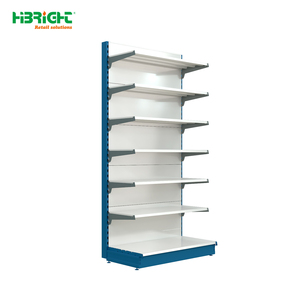 Estantería Góndola de Una Cara Reforzada para Supermercado, Estante Metálico Multicapa para Exhibición Minorista, Estantería de Pared para Tiendas de Conveniencia y Abarrotes - Product Image 3