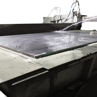 Service de découpe jet d'eau pour la décoration de structures lourdes par découpe à froid CNC de plaques d'aluminium épaisses et de composants en acier inoxydable