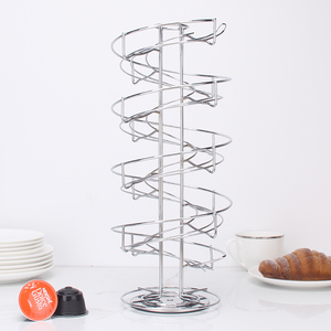En gros Multifonction <span class=keywords><strong>Dolce</strong></span> <span class=keywords><strong>Gusto</strong></span> 24 pièces En Métal Rotatif Support de Dosettes De Café Capsule - Product Image 5