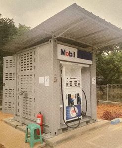 Pompa di carburante stazione di benzina Mobile contenitore stazione di carburante portatile erogatore di carburante serbatoio di carburante da 500 litri serbatoio di stoccaggio con pompa e misuratore - Product Image 1