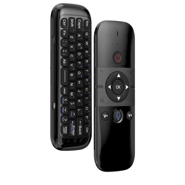 2.4G Wireless Mini Keyboard Remote Control with Receiver TV PC Monitor USB Receiver Voice Assistant Controller