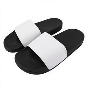 Women's <b>Navy</b> Royal Blue Open Toe Anti-Slip PVC <b>Slide</b> Slipper Sandals Fashion OEM with Low MOQ for Summer Season - Product Image 2
