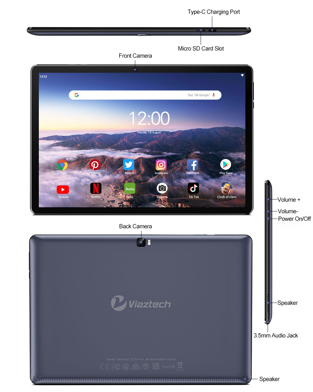 10.1インチ　android ゲーミングタブレット　128GB＜1＞ 10.1インチ android ゲーミング タブレット 128gb - メルカリ