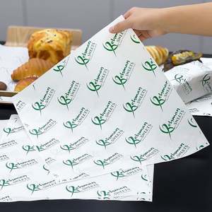 Impression quadricolore sur papier alimentaire jetable, écologique, recyclable, biodégradable, résistant à la graisse, avec logo personnalisé pour le pain - Product Image 1