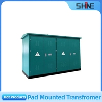 Transformador Eléctrico de Bobinado de Bobinas CE Pad de 1200W 50kVA, Precio de Transformador Trifásico Elevador Montado en Plataforma