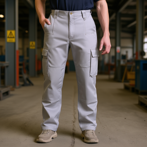 Pantalon cargo ignifuge pour homme XXL, multi-poches, gris, vêtements de travail de sécurité, vêtements de protection contre le feu - Product Image 2