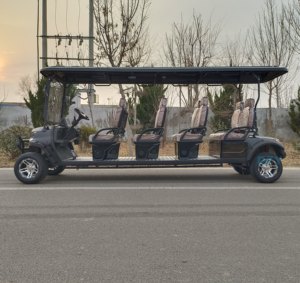 Nuovo Golf Cart Elettrico Fuoristrada 7-8 Posti in Metallo e Plastica Batteria 48V Velocità 30-50km/h Autonomia 90km Veicolo per Caccia Novità - Product Image 4