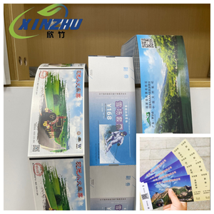 Rollo Jumbo de papel térmico directo ECO 135GSM Premium personalizado para concierto/atracción/<span class=keywords><strong>entradas</strong></span> para eventos Impresión de cartón - Product Image 3