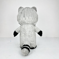 Costume de mascotte gonflable géant en forme de raton laveur 2,2m/2,6m, en peluche, style dessin animé, vente en gros pour anniversaires, carnavals, événements, personnalisable