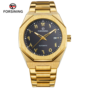 Orologio Meccanico Automatico da Uomo con Scala Numerica Araba Orientale 375, Cinturino <span class=keywords><strong>in</strong></span> <span class=keywords><strong>Acciaio</strong></span> Inossidabile, Impermeabile 3BAR, Regalo Aziendale - Product Image 2