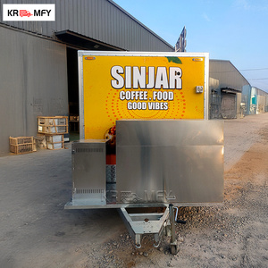 Remorque de restauration extérieure, équipement de cuisine mobile, chariot de concession pour mariages et festivals, camion de restauration rapide à louer, en fibre de verre et aluminium - Product Image 6