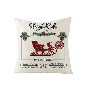 Housse de coussin de Noël <span class=keywords><strong>2023</strong></span>, motif de Noël d'<span class=keywords><strong>hiver</strong></span>, chapeau de Noël, arbre, housse de coussin pour canapé, canapé et voiture XJ032 - Product Image 2