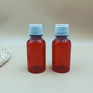 Botella de Plástico para Mascotas de 100 ml con Tapa Dosificadora Graduada, Botella para Reactivos, Botella para Muestreo de Líquidos con Diseño de Vaso Medidor - Product Image 3