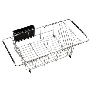 Extendable Sink Dish Rack L Size <b>Adjustable</b> For Kitchen Countertop Draining Storage - Product Image 5