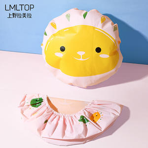 <span class=keywords><strong>Gorro</strong></span> <span class=keywords><strong>de</strong></span> <span class=keywords><strong>Ducha</strong></span> Impermeable <span class=keywords><strong>de</strong></span> Dibujos Animados LMLTOP, Protector <span class=keywords><strong>de</strong></span> Cabello para Adultos <span class=keywords><strong>de</strong></span> PVC Grueso C0857 - Product Image 4