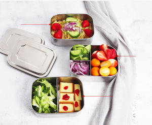 Duy nhất ngăn thép không gỉ tiffin container thực phẩm cách điện kín nước kim loại Hộp Ăn Trưa tùy chọn chức năng lưu trữ xử lý - Product Image 3