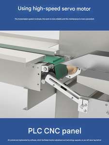 JS-350 Machine d'emballage horizontale automatique Cuisson du pain Burger Donut Oreiller Débit Oreiller Machine d'emballage Prix Ligne d'emballage - Product Image 4