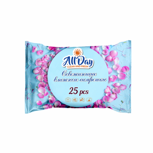 Allday 25 Pack Blue <b>Wet</b> <b>Wipes</b> Universal Cleaning Wholesale for Everyday Use - Product Image 1