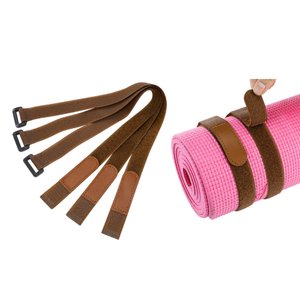 Outdoor Daily Großhandel <span class=keywords><strong>Yoga</strong></span> <span class=keywords><strong>Mat</strong></span> Schnalle PU Leder <span class=keywords><strong>Velcro</strong></span> rutsch feste Riemen <span class=keywords><strong>Mat</strong></span> <span class=keywords><strong>Strap</strong></span> - Product Image 4