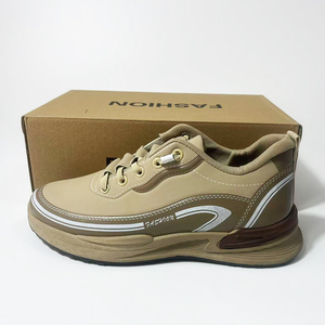 Nuove scarpe da uomo in pelle traspirante leggero e sottile comode per le giornate pigre scarpe Casual sportive alla moda - Product Image 1