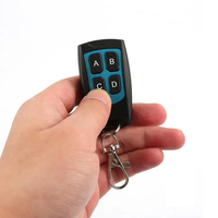 Télécommande portable 433 MHz pour ouvre-porte de garage, 4 boutons, code d'apprentissage, duplicateur de télécommande sans fil