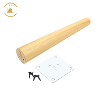 Hongshun Usine Directe Pieds En Bois pour Meubles En Bois Massif Rond Remplacement Canapé Jambes Jambes De L'armoire