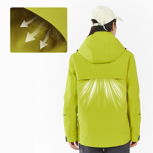 Imperméable Softshell pour homme avec capuche, design personnalisé, imperméable et coupe-vent, pour la course à pied, la randonnée et le vélo - Product Image 6