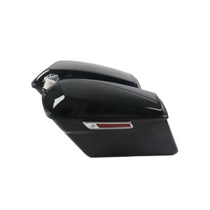 Sac de selle rigide style <span class=keywords><strong>harley</strong></span> <span class=keywords><strong>davidson</strong></span> pour haut-parleur, assemblé noir vif, pour la randonnée, 2014, 2015, 2016 - Product Image 1