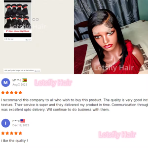 Letsfly Wholesale <b>Cheap</b> 100% Virgin Human Hair <b>Extension</b> Large Stock 10INCH Straight Hair Weave - Product Image 2