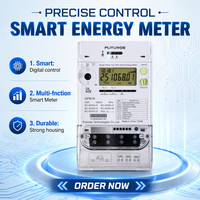 QSM11 Meter Energi Cerdas STS Fase Tunggal dengan Layar LCD GPRS/3G/4G Multi-tarif untuk Pemantauan Daya Hunian & Komersial