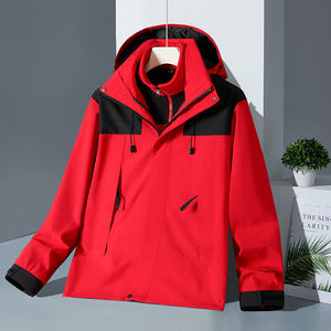 男女山地防水夹克户外防风连帽夹克情侣跑步徒步雨衣 - Product Image 3