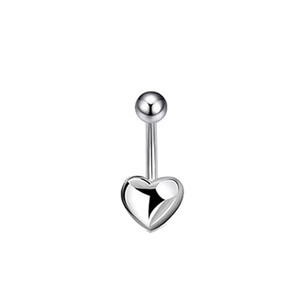 CRYSPURE 14g Piercings de nombril en acier inoxydable pour femme, avec pendentif cœur en CZ, opale et perle, bijoux de corps tendance - Product Image 6