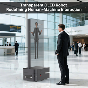 55インチOledタッチスクリーンスクリーン屋内ポータブルモバイルタイプ人工知能ロボットOledデジタルサイネージ - Product Image 2