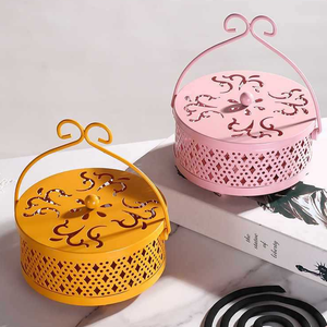Support portable en métal pour spirales anti-moustiques et encens avec poignée, accessoires de lutte contre les insectes résistants à la chaleur - Product Image 1