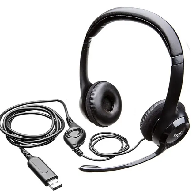 (Logitech) H390 Stereo USB Headset with Microphone Microphone Computer Notebook Office Headset