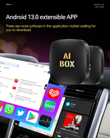 Caja Inteligente Universal con Android 13 para Carplay con Cable, Dongle Inalámbrico Carplay de 2G+32G con Aplicaciones de Netflix y YouTube