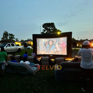 <span class=keywords><strong>Grand</strong></span> écran de cinéma gonflable pour l'extérieur, projecteur de jardin, écran gonflable pour cinéma avec canapé gonflable pour les fêtes - Product Image 5