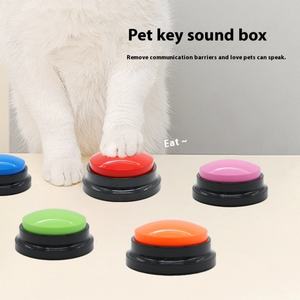 Juguete de comunicación para mascotas de plástico ecológico, juguete interactivo de entrenamiento para perros con caja de voz parlante, función de compresión de grabación de sonido - Product Image 2