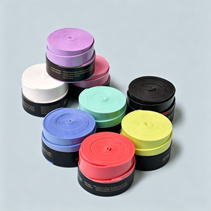 Cinta de agarre antideslizante para raqueta de bádminton, cinta absorbente de sudor para mango de raqueta de tenis, squash, pickleball, paquete de 60 unidades - Product Image 1