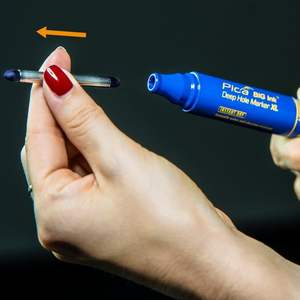 Marqueur intelligent Pica Big Ink XL bleu, surligneur jumbo pour le bureau et l'école, pointe de 2,4 mm - Product Image 4