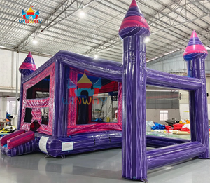 Custom-Size Inflatable Kids Play Castle with <b>Slide</b> Perfect Bounce <b>Bed</b> for Playtime Fun Tent for Adult on the Trampoline Park - Product Image 2
