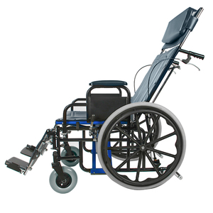 Silla de Ruedas reclinable manual para adultos, ligera, de aluminio, con respaldo alto, 28 pulgadas, precio de fábrica - Product Image 3
