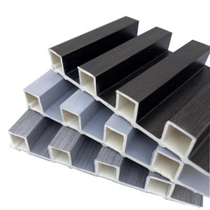 Panneaux muraux en PVC cannelés 3D de haute qualité pour le fond de panneau mural WPC étanche de villa de calandre de luxe pour le salon en gros - Product Image 3