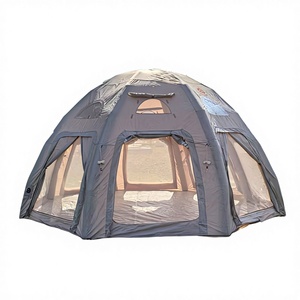 Tente dôme gonflable à 8 côtés personnalisable de couleur kaki |   Une chambre |   Ouverture automatique rapide |   3000ml Oxford imperméable et antibactérien - Product Image 1