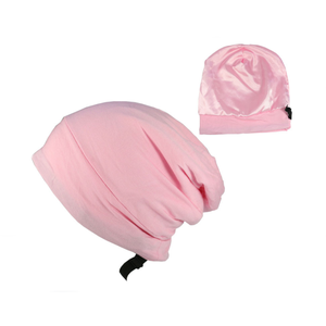 Satin Seide gefüttert Schlafmütze Frizzy Hair Beanie Verstellbare Motorhaube Slouchy Beanie Mit Stock Soft Touch Modal Stoff Schlaf hut - Product Image 2