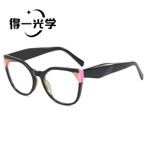 Gafas De Yi Optics Cat Eye con Bloqueo de Luz Azul, Montura Completa y Diseño Color Block para Mujer - Product Image 1